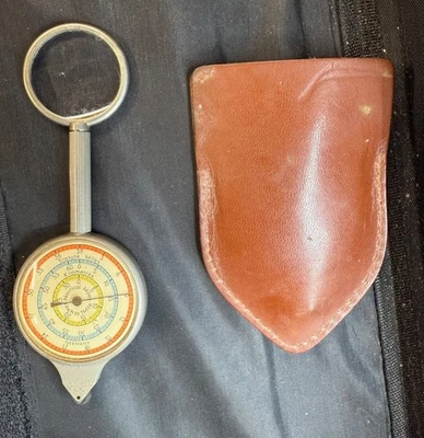 VINTAGE GERMAN OPISOMETER MAP MEASURER COMPASS AND MAGNIFYING GLASS - Image 1 of 4