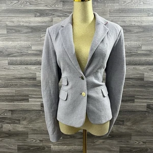 Chaqueta Blazer Cartonnier Anthropologie Gris Mezcla Lana Mujer’s Talla M - Imagen 1 de 14