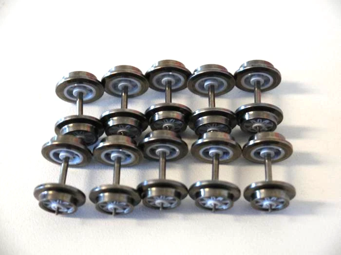 10 x Trix 36 6693 00 Express Speichen Radsätze, 11mm, grau, alte Nr.: 66693 - Bild 1 von 2