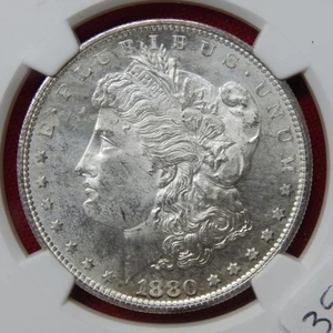 1880-S Morgan Silber Dollar 1 $ NGC MS 63 ~ Kostenloser USA Versand - Bild 1 von 8