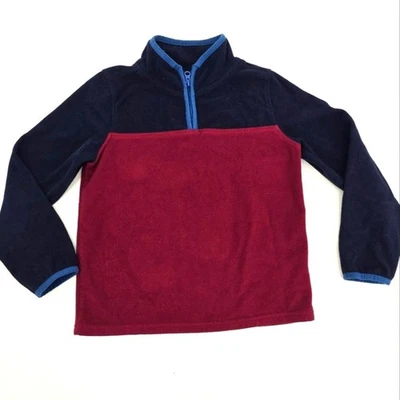 Sudadera polar OshKosh B'gosh azul marino y borgoña talla 8 Foto 1 de 3