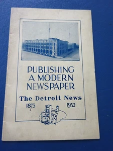 1932 Detroit News Tour Broschüre, Veröffentlichung einer modernen Zeitung - Bild 1 von 10