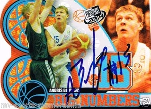 ANDRIS BIEDRINS SIGNED IN-PERSON IP 2004 PRESS PASS CARD ~AUTHENTIC - Picture 1 of 1