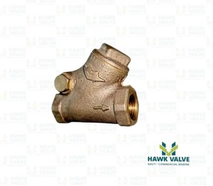 3/8" BRONZE 300 / 600 THREADED Y-PATTERN SWING CHECK MILWAUKEE VALVE Fig.507 - Picture 1 of 6
