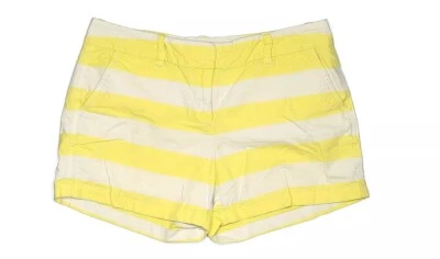 Vineyard Vines Women’s Size 0 Yellow White Stripe Khaki Shorts Whale Logo Beach - Image 1 of 4