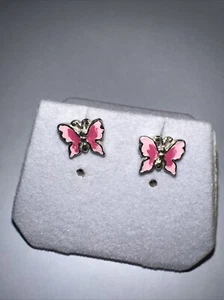 Kinderohrringe 925Sterling Silber - Schmetterling - Bild 1 von 4