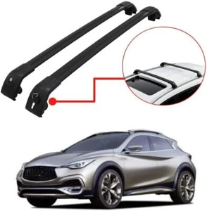 Lockable Crossbars Roof Rack Rail Cross Bars Fits for Infiniti QX30 2017-2025 - Picture 1 of 9