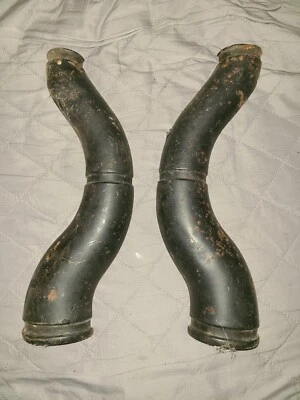 1986 1987 86 87 Suzuki RG500 Gamma OEM escape silenciador cubiertas par protectores térmicos Foto 1 de 4