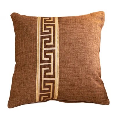 Linen Cotton Square Cushion Cover Throw Pillow Case Home Sofa Car Decor 18'' - Image 1 of 4