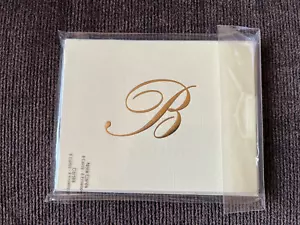 8 - BIGLIETTI VUOTI MONOGRAMMATI ORO LETTERA "B" - NUOVI - Foto 1 di 7