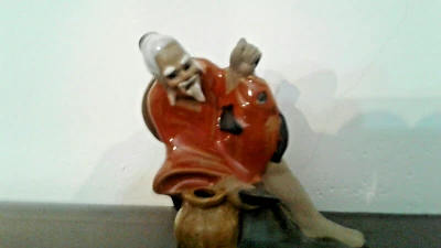 ✅💯Statuina giapponese in ceramica vintage   ambulante venditore - Immagine 1 di 4