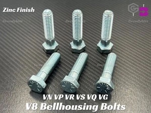 NEW VN VP VR VS VQ VG Bellhousing Bolts Suit 304 V8 Auto Automatic Holden - Picture 1 of 4