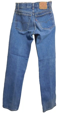 Levis Student Blue Jeans 701 Vintage Actual 24x27 Buttonfly USA Made 6/85 - Bild 1 von 4