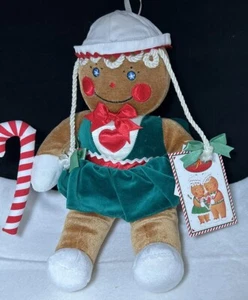Vtg 1990 Target Gingerbread Girl Plush Stuffed Doll 13" Christmas w/Tags - Picture 1 of 2