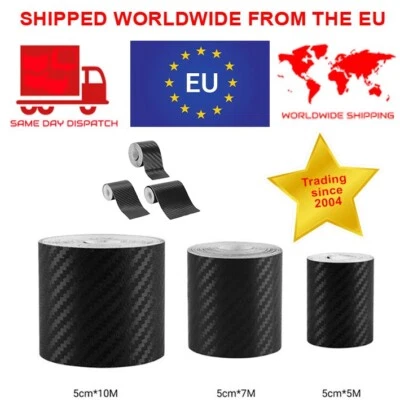 Rc Car Acessories Carbon Fibre Look Tape Roll For Tamiya Kyoshso Ftx Rc4wd Scx10 - Image 1 of 4