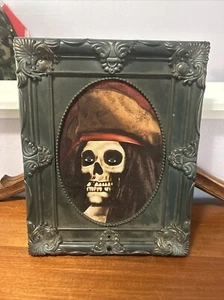 Halloween Gemmy Fully Functional Haunted Pirate Wall Frame W Sounds & Moving Par - Picture 1 of 5