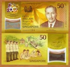 Singapore, 50 Dollars, 2017, Polymer, P-New, UNC Commemorative
