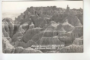 Rise Real Photo Postcard Natures Lacework Badlands SD 710 - Picture 1 of 1