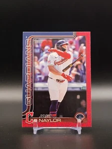 2025 Topps Series 1 Josh Naylor Team Color Border Variation Guardians - Picture 1 of 2