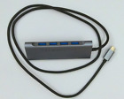 LENTION 3,3FT długi kabel USB C Multiport Hub z 4K HDMI, 4 USB 3.0, typ C PD
