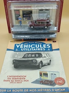 1/43 Simca 1501 Break & Diorama "Serrurier" Véhicules Utilitaires IXO Altaya - Imagen 1 de 2