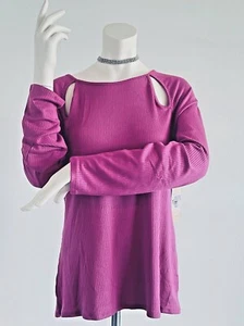 Soft Surroundings TOTALMENTE NUEVO Top Acanalado Cyrus con Aberturas Recortadas XL NUEVO CON ETIQUETAS - Imagen 1 de 12