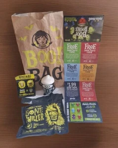 Wendy's Boo Bag Frosty Frights Bone Chiller personaggio giocattolo più Frosty omaggio - Foto 1 di 12