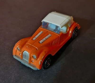 Majorette No. 261 Morgan Rare Orange 1/50 Scale White Roof Diecast France - Image 1 of 4