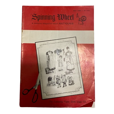Spinning Wheel Antiques Magazine May 1968 Castaway Paper Dolls Foto 1 de 2