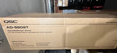 NEW QSC AD-S802T BLACK 60W 2" Surface Speaker  (BLACK) - Image 1 of 2