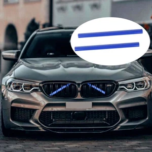 2pcs ABS Support Grill Bar V Brace Wrap Für BMW F30 F31 F32 F33 F34 F35 Blau Neu - Bild 1 von 13