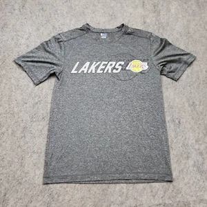 Camisa de baloncesto ligera de los Angeles Lakers para hombre pequeña gris amarilla de la NBA para adulto - Imagen 1 de 9