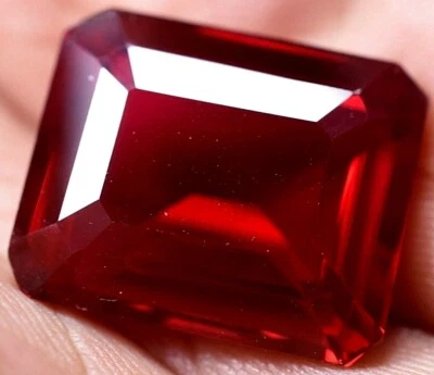 Natural 33.90 Ct Pigeon Blood Red Ruby Mozambique GGL Certified Treated Gemstone - Image 1 of 4