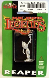 Reaper 2003 Dark Heaven Legends 02805 Rowena Barbarian Shaman NEW Sealed - Picture 1 of 4