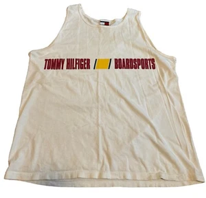 Tommy Hilfiger men’s board sports sleeveless off-white Ivory XL - Picture 1 of 8