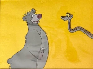 original 1967 JUNGLE BOOK walt disney production BALOO & KAA CEL #2 - Picture 1 of 3