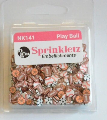 Play Ball ~ Sprinkletz / Shaker Cards & Crafts / Baseball ~ Football ~ Soccer - Image 1 of 4