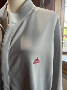 Adidas baseball jacket NWT mens size xl gray and red - Picture 1 of 7
