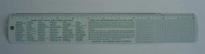 Metal Ruler Kellogg's Cereal 48 States Capitals Multiplication Tables Vintage - Picture 1 of 1