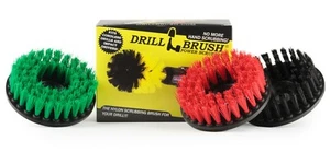 Threaded Scrub Brushes fit Pneumatic Dual Action Rotary Polishers and DAs - Picture 1 of 10