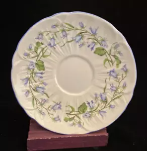 Shelley Harebell Teacup Saucer (s) - Only Oleander Shape Blue Flowers - Picture 1 of 2