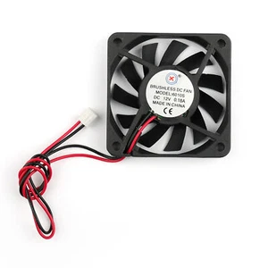 1X DC Brushless Cool Fan 12V 0.18A 6010s 60x60x10mm 2 Pin CPU Computer Fan BS2 - Afbeelding 1 van 8