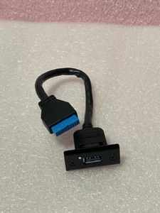 HP USB3.0 + 1Gbit Cable, 0.4m, Panel Mount 5EK00-67013 - Afbeelding 1 van 2