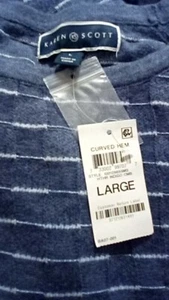 Karen Scott Dobladillo Curvo Suéter en Índigo Talla Grande - Imagen 1 de 2
