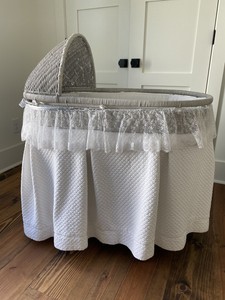 pottery barn wicker bassinet