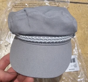 New Brixton Ashland Newsboy Cap Gray Canvas Size Small  NWT - Picture 1 of 4