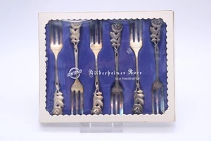 6x Antiko Hildesheimer Rose versilbert 100er Kuchengabeln Gabeln Besteck - Bild 1 von 7