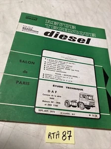 Camion DAF Serie 2600 Motori DK DKA DKD Rivista Tecnica Diesel RTD Edizione 1971 - Foto 1 di 10