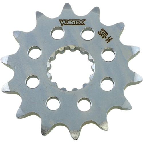 Silver 16 Tooth 520 Vortex Racing Steel Front Sprocket