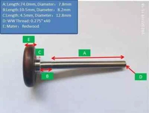 1 Stück 89,0 mm Länge Spannzangenhalter Deichsel passend für WW 8,0 mm Uhrmacher Drehbank - Bild 1 von 1